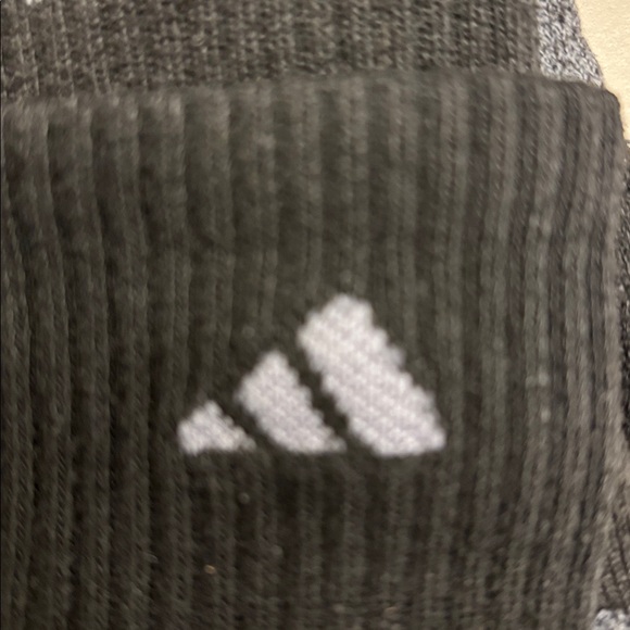 Bundle of Adidas Socks. 6 pairs!! Black and gray. - Picture 3 of 5